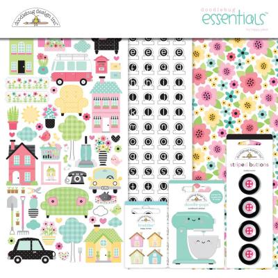 Doodlebug My Happy Place Designpapiere - Essentials Kit